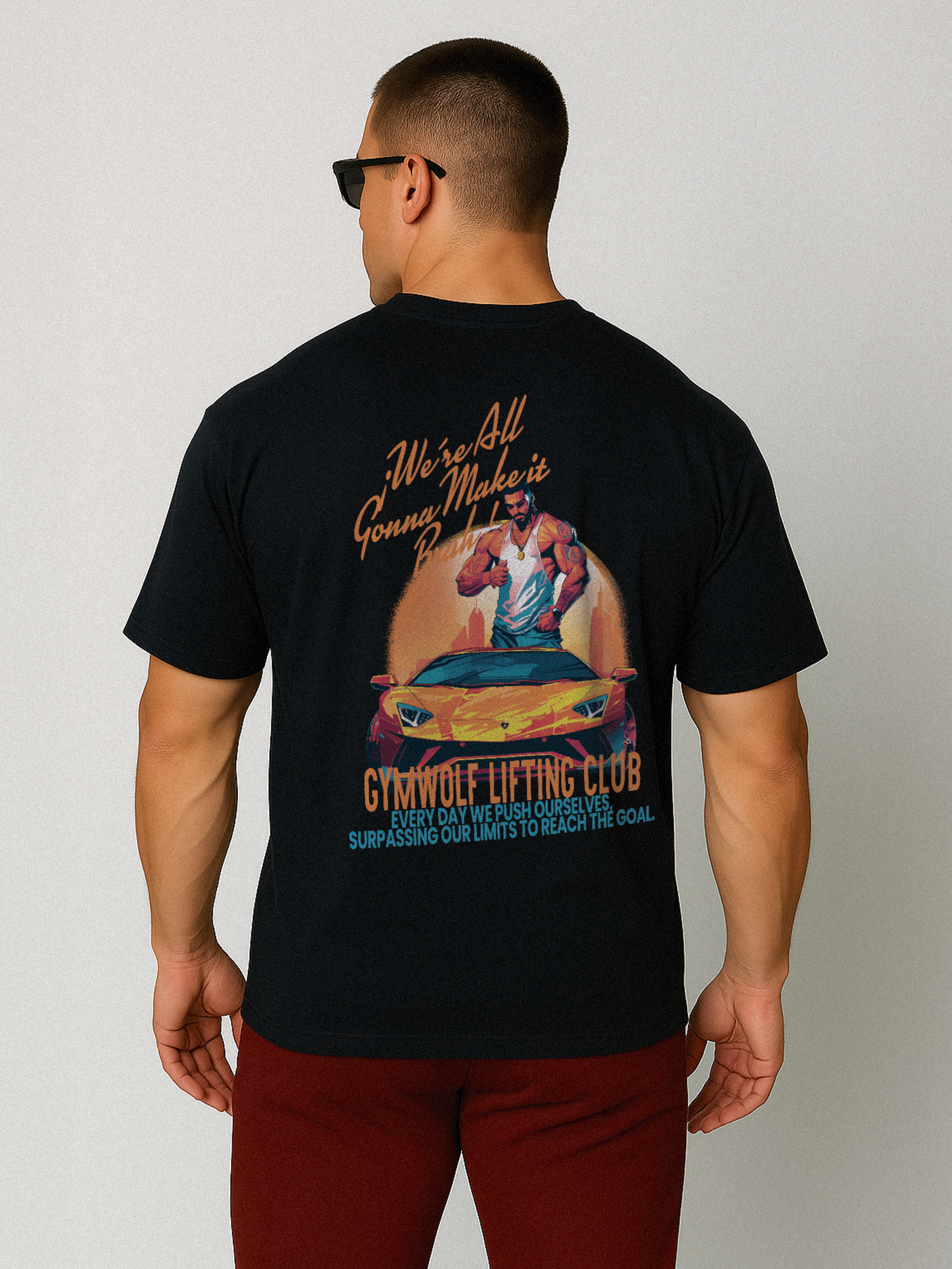 232 -MIAMI BEACH OVERSIZE T-SHIRT BLACK