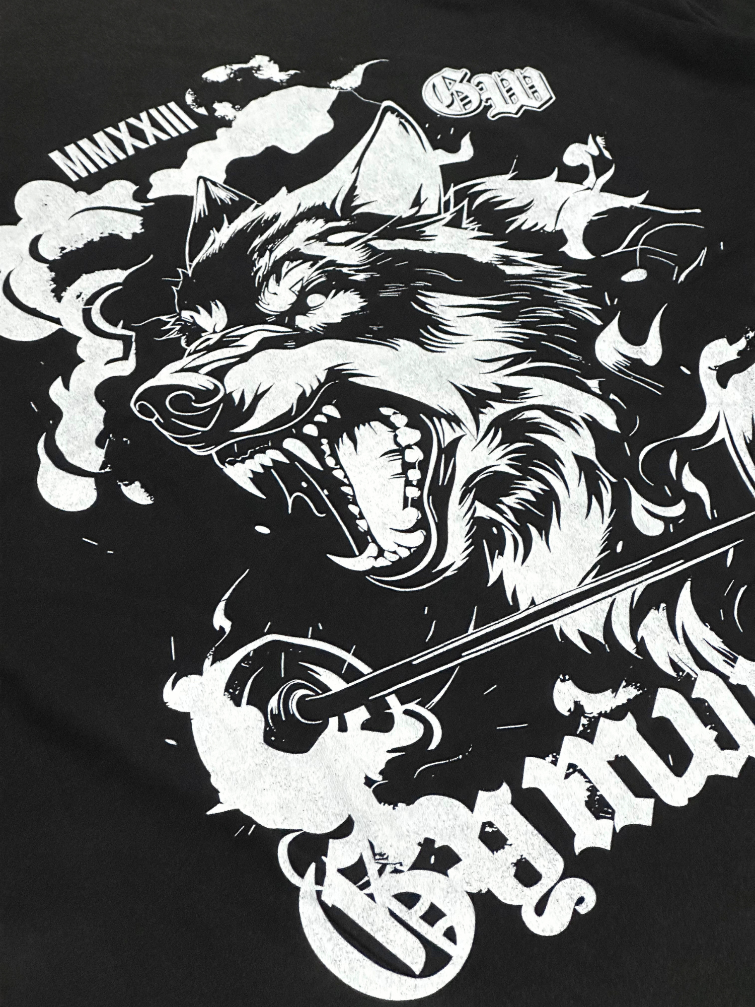 227 - WOLF RAGE PREMIUM OVERSIZE WASH TEE