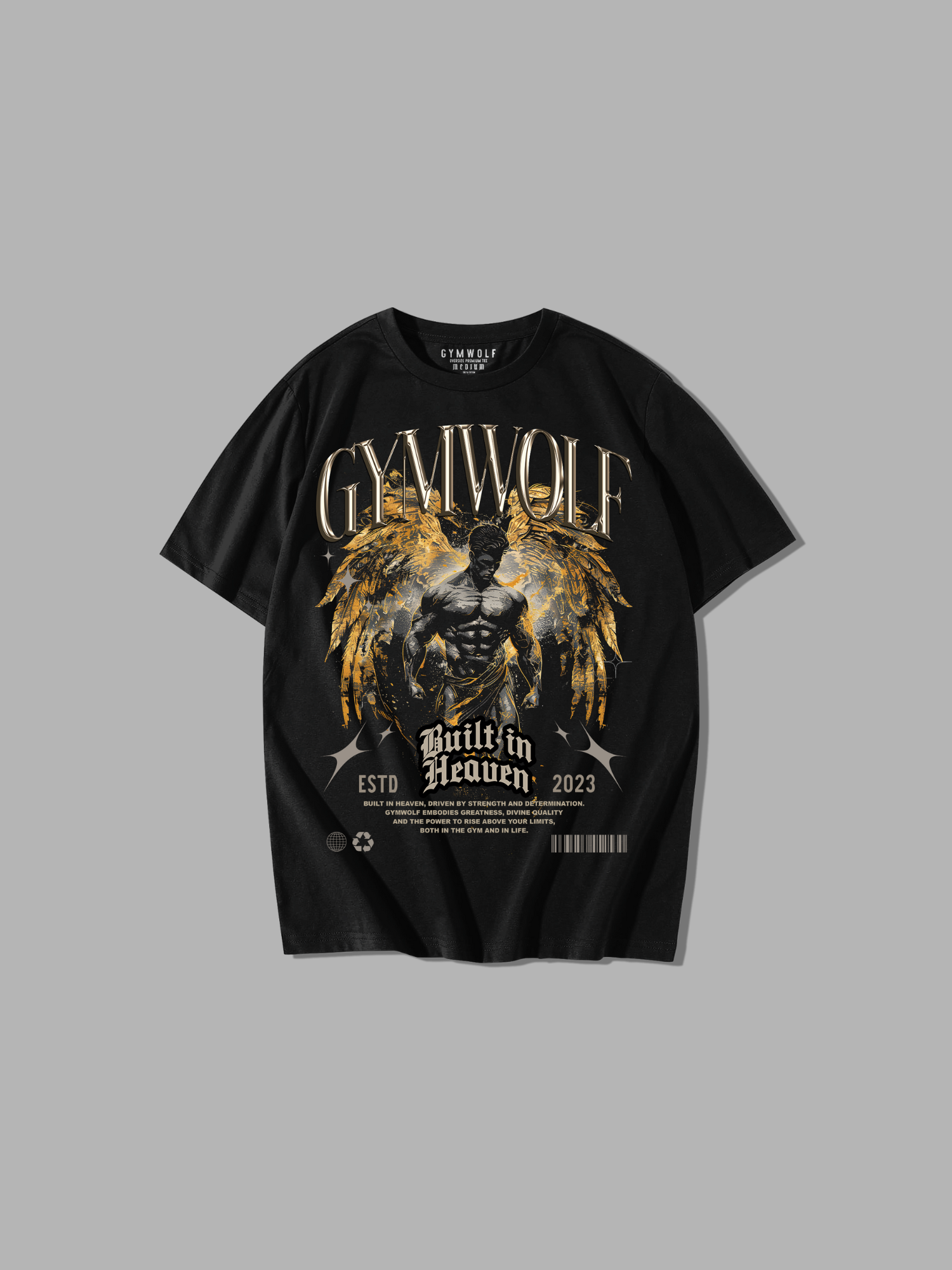 237 - BUILT IN HEAVEN OVERSIZE T-SHIRT BLACK