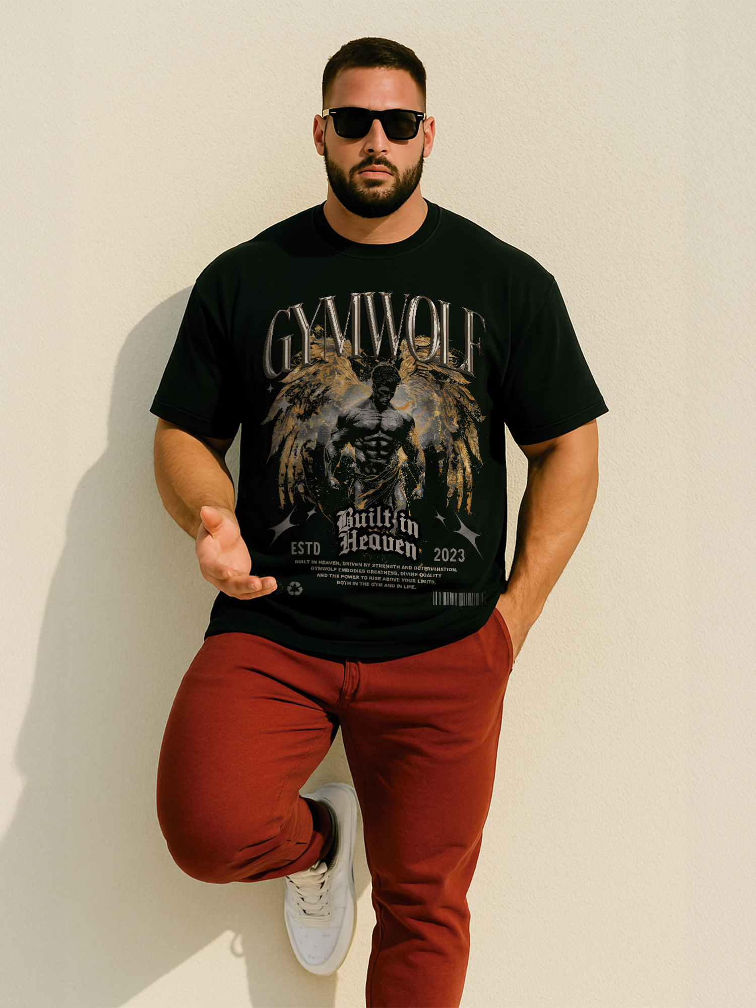 237 - BUILT IN HEAVEN OVERSIZE T-SHIRT BLACK