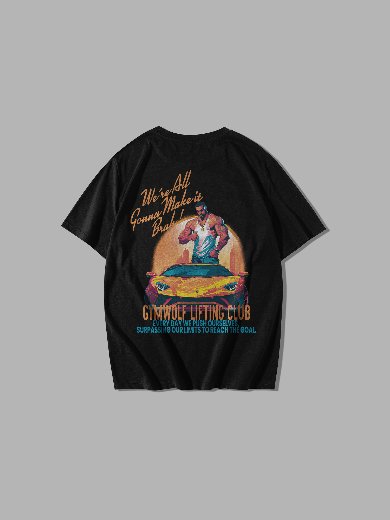 232 -MIAMI BEACH OVERSIZE T-SHIRT BLACK