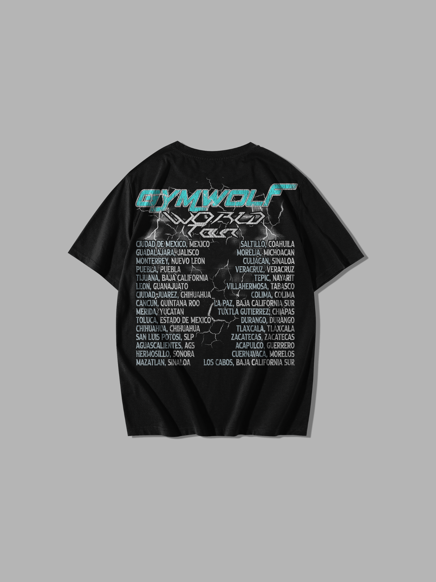 239 - WORLD TOUR (MEXICO) OVERSIZE T-SHIRT BLACK