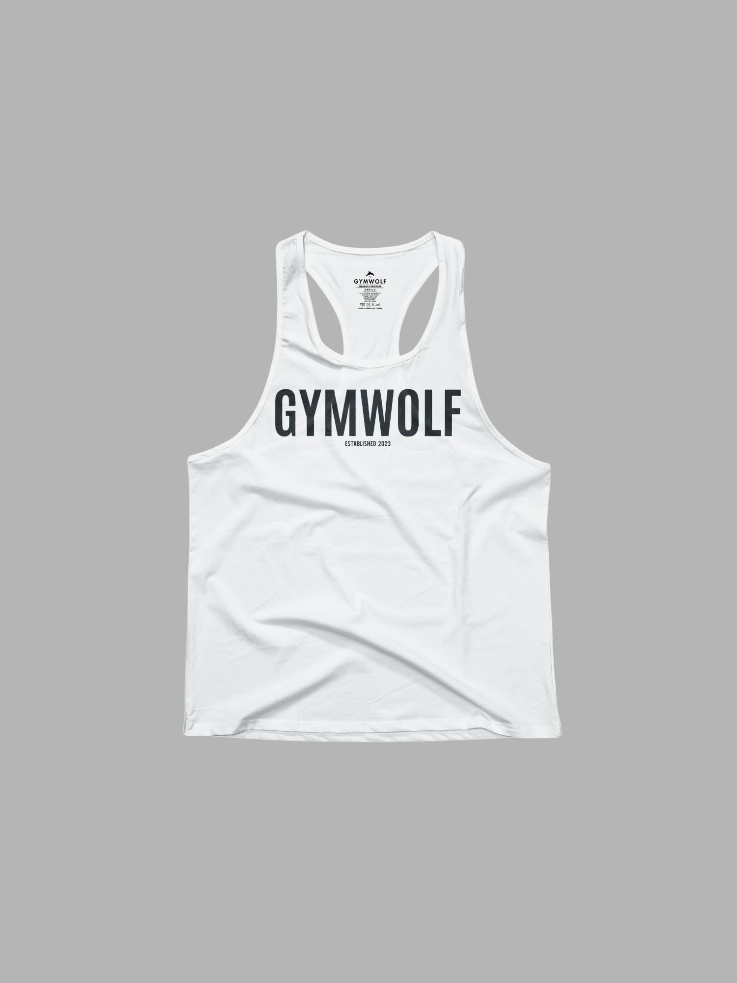 101 - GYMWOLF ESTABLISHED STRINGER WHITE