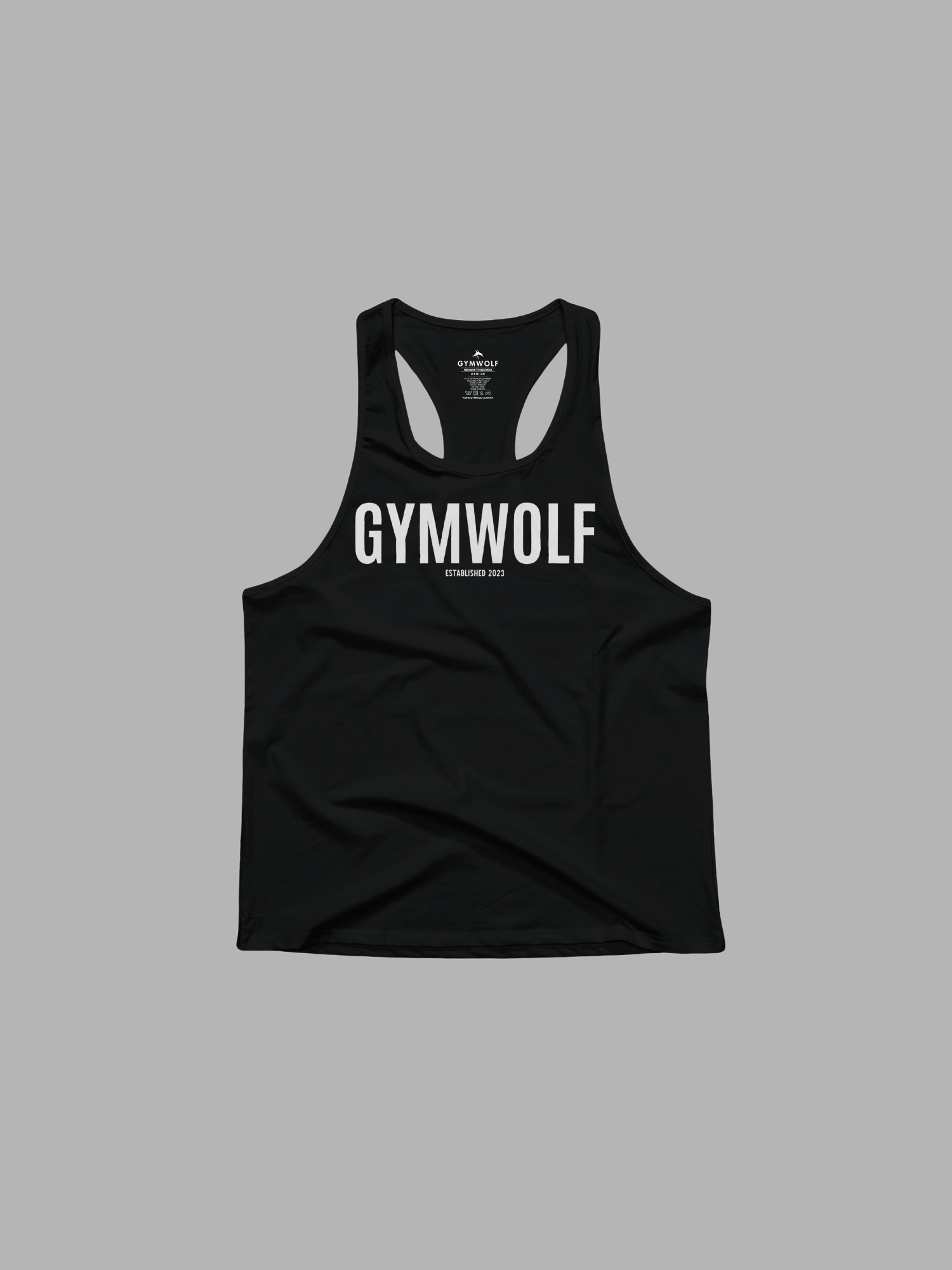 101 - GYMWOLF ESTABLISHED STRINGER BLACK