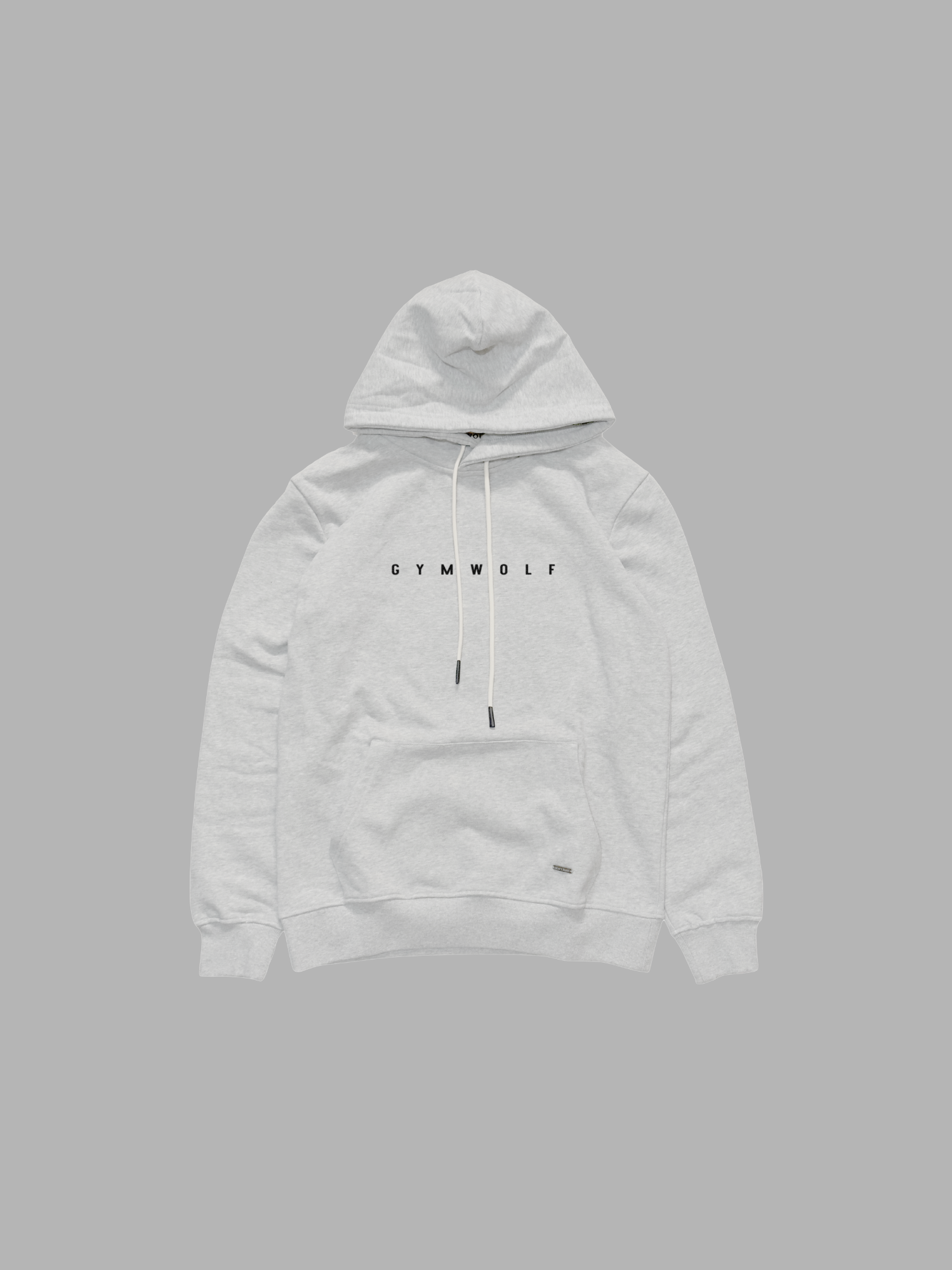 504 - BODYBUILDING CLUB SLIM FIT HOODIE LIGHT GRAY