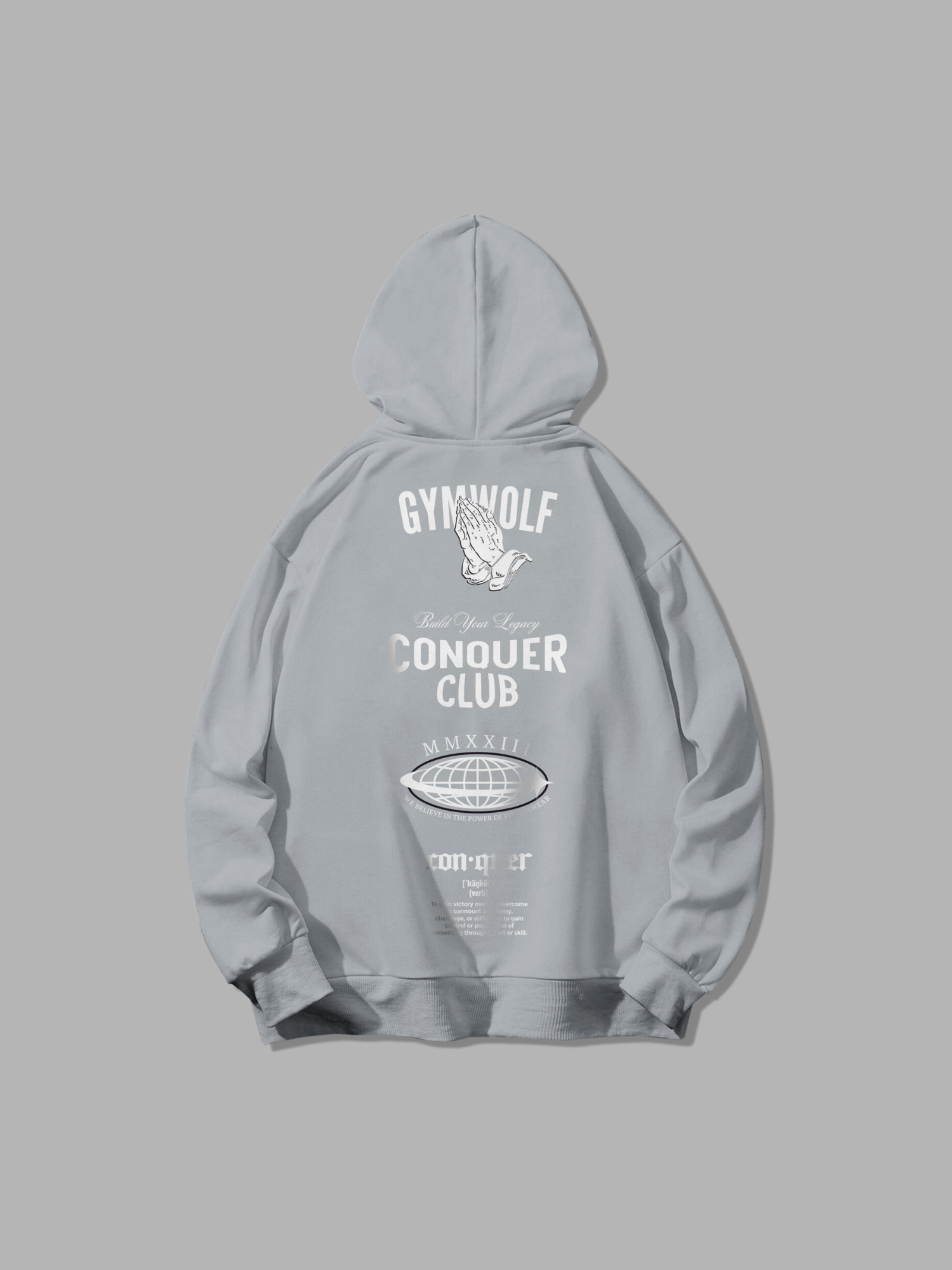 The Conquer Hoodie Sudadera Gymwolf Elegante y Versátil para