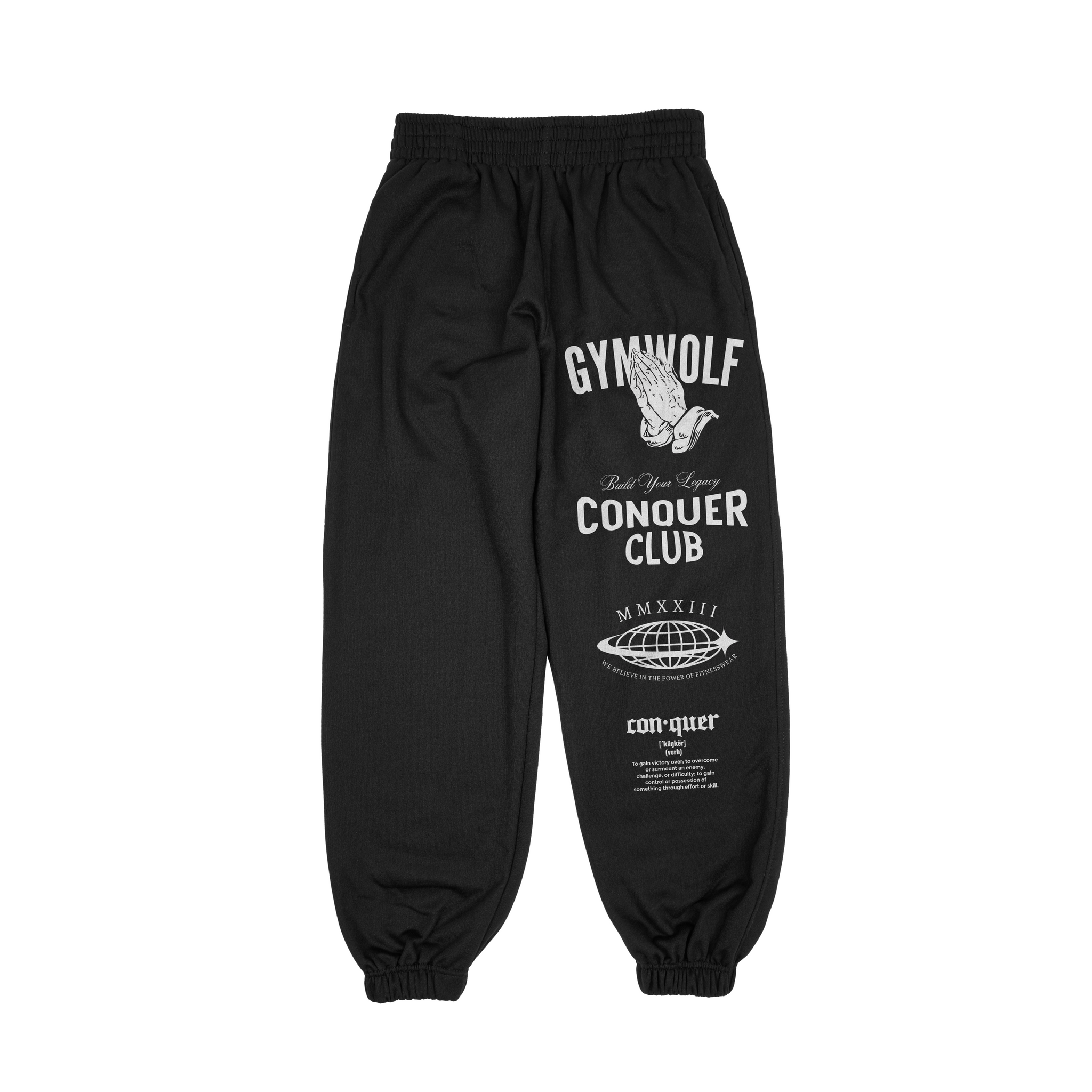 401 THE CONQUER JOGGERS BLACK