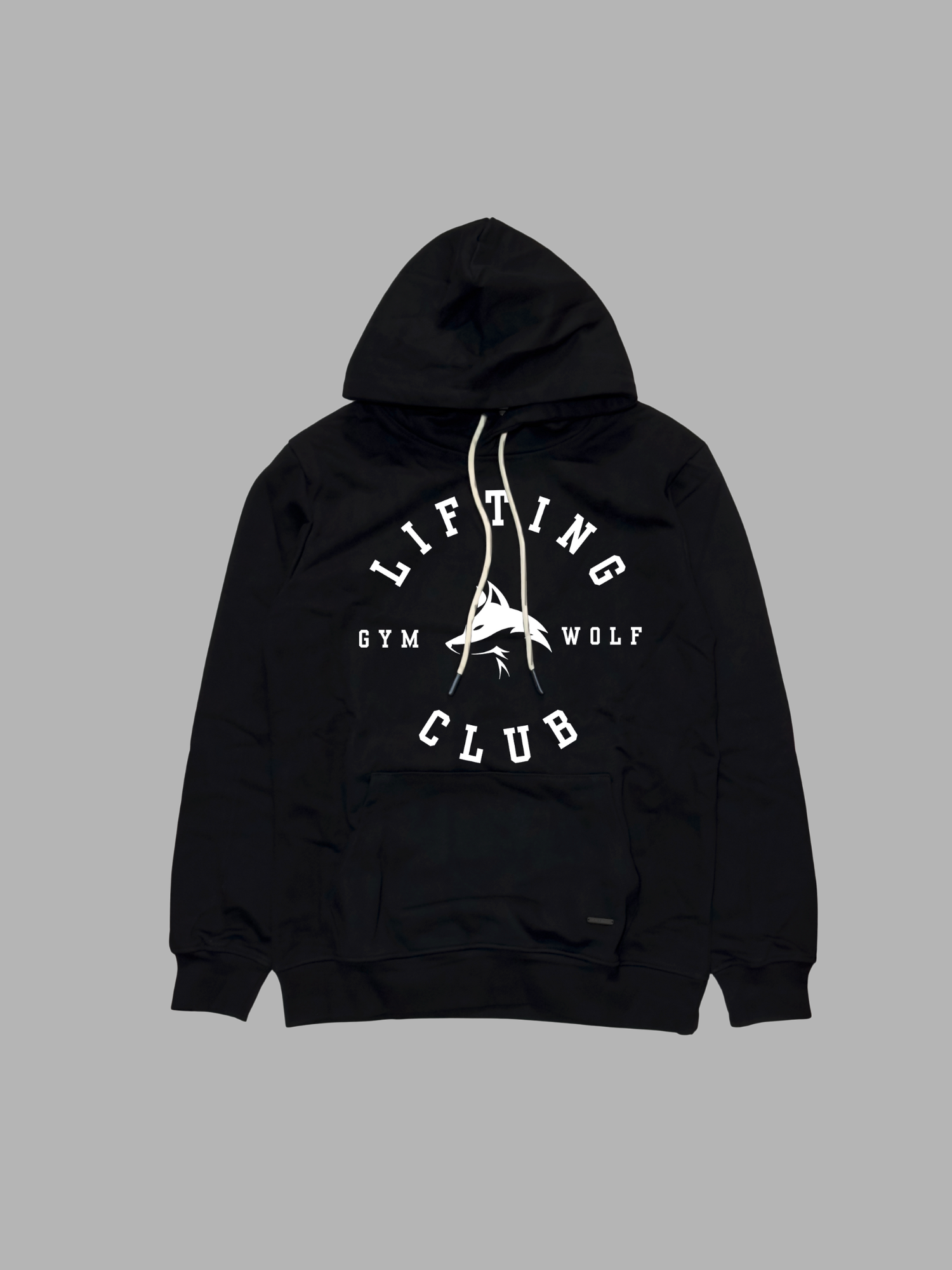 503 - "LIFTING CLUB" SLIM FIT HOODIE BLACK