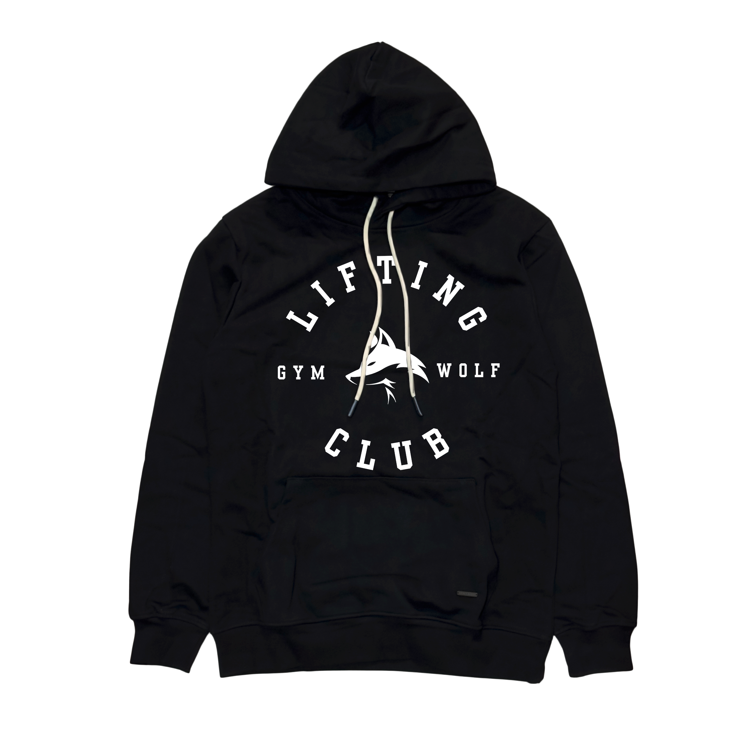503 - "LIFTING CLUB" SLIM FIT HOODIE BLACK