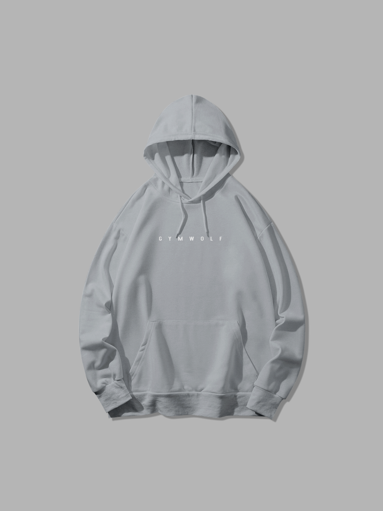 The Conquer Hoodie Sudadera Gymwolf Elegante y Versatil para Fitness y Streetwear S Gris Claro