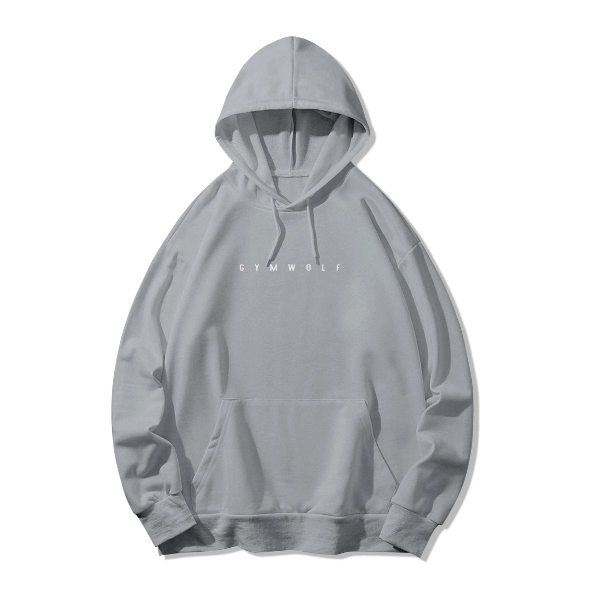 The Conquer Hoodie Sudadera Gymwolf Elegante y Versatil para Fitness y Streetwear S Gris Claro