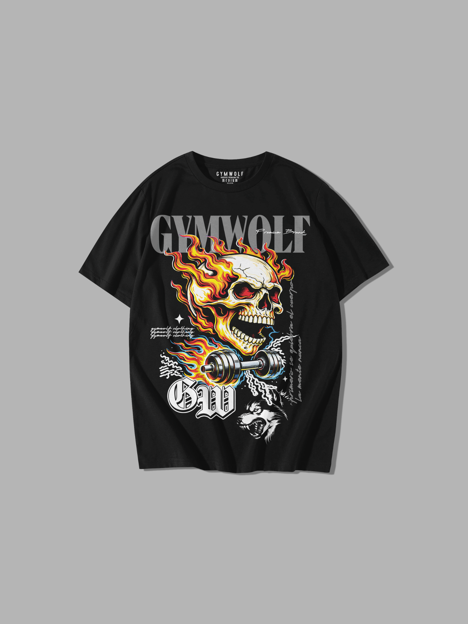 248 - DEMON SKULL PREMIUM OVERSIZE T-SHIRT