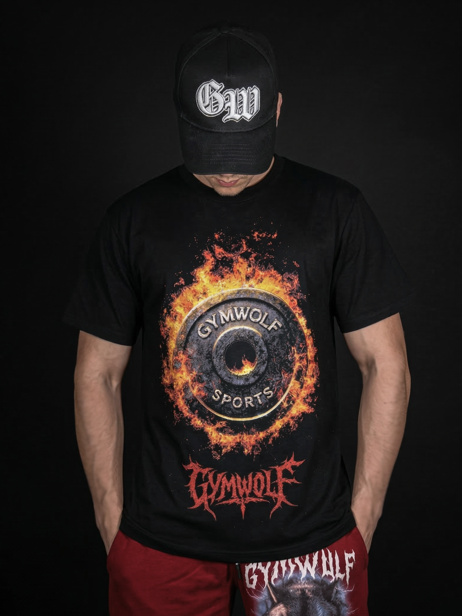 250 - GYMWOLF SPORTS PREMIUM OVERSIZE T-SHIRT