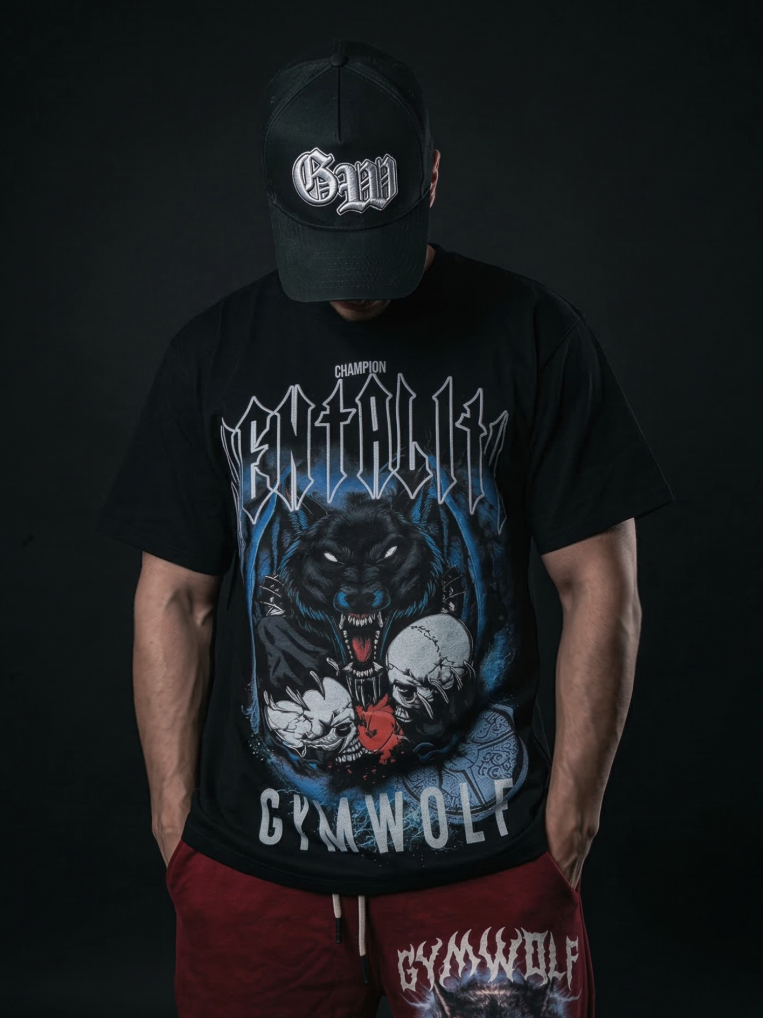 249 - WOLF MENTALITY PREMIUM OVERSIZE T-SHIRT
